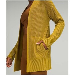 Lululemon Cashlu Sweater Wrap Auric Gold Size XS/S